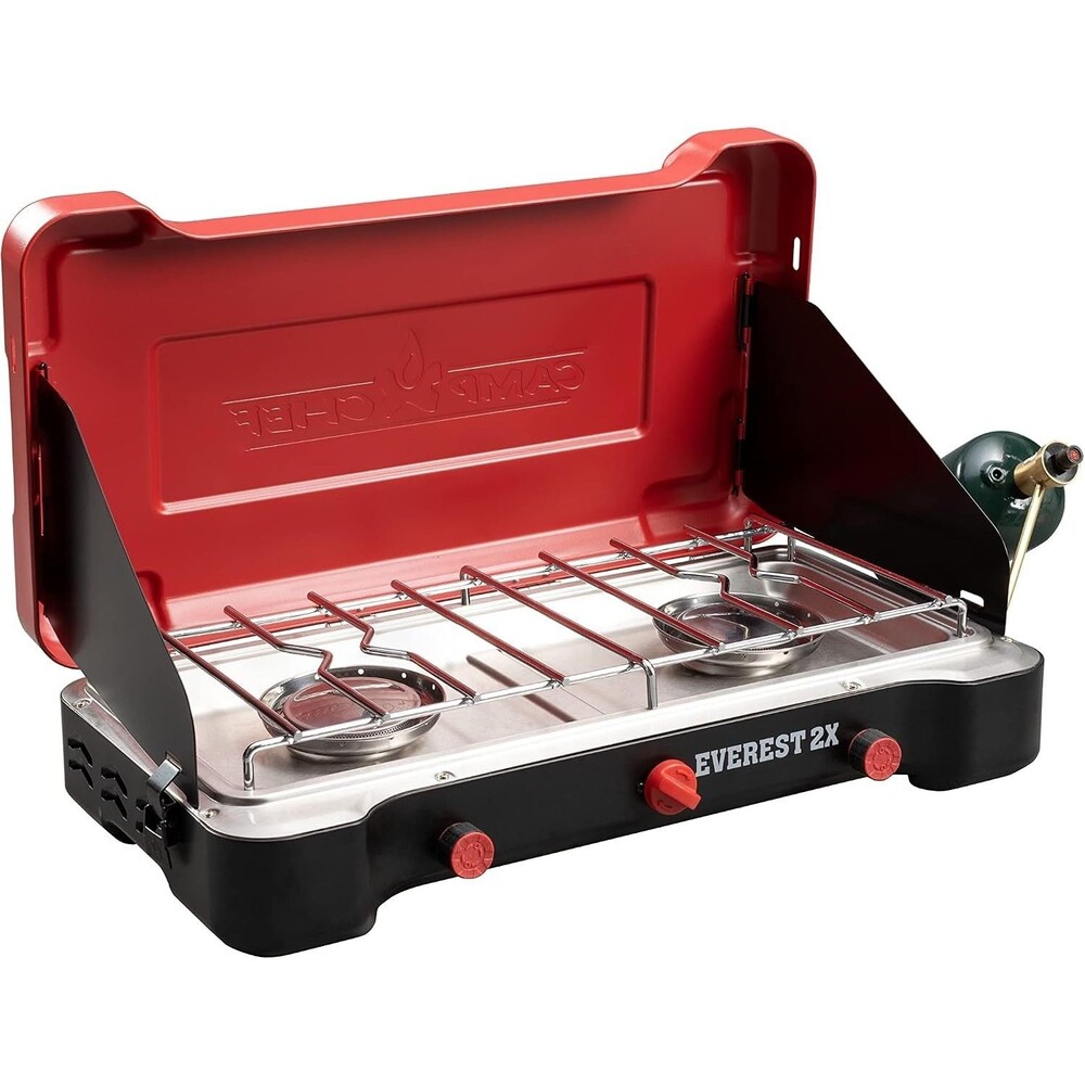 Camp Chef Everest 2X 2-Burner Portable Camping Stove, 40,000 BTUs, Propane NEW